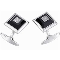 Gemelli Zancan Uomo Hi Teck in Acciaio Onice EHG014B-ON